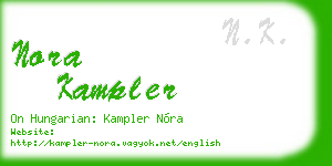 nora kampler business card
